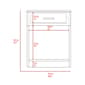 FM FURNITURE Pictor 1-Drawer Nightstand - image 7
