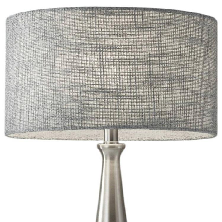 HomeRoots 22in. Silver Metal Base Table Lamp