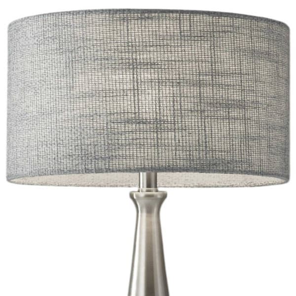 HomeRoots 22in. Silver Metal Base Table Lamp