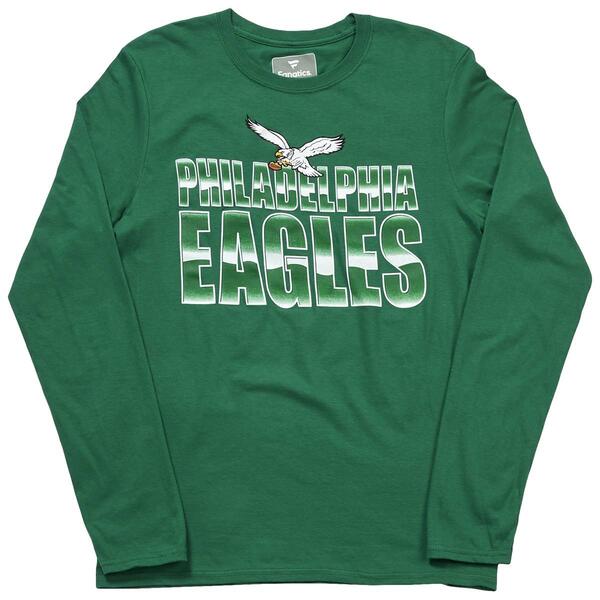 Mens Fanatics Eagles Vintage Stadium Bird Long Sleeve Tee - image 