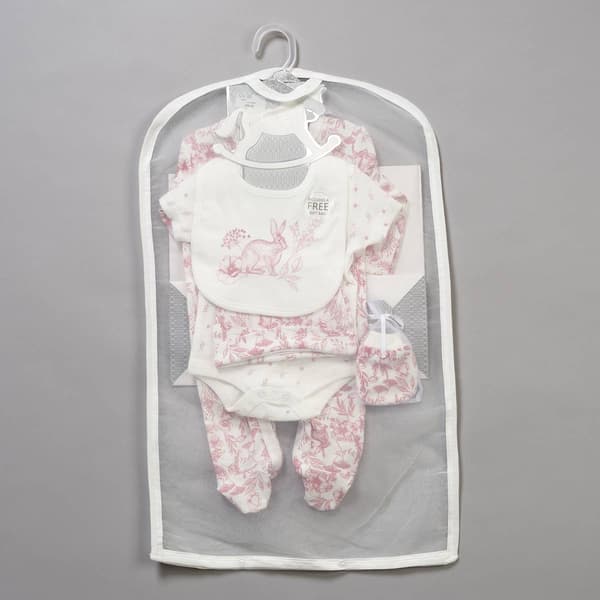 Baby Girl &#40;NB-6M&#41; Rock A Bye Baby&#174; 5pc. Bunny Floral Hanging Set
