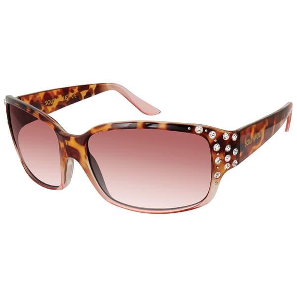 Womens SOUTHPOLE Plastic Rectangle Sunglasses - image 