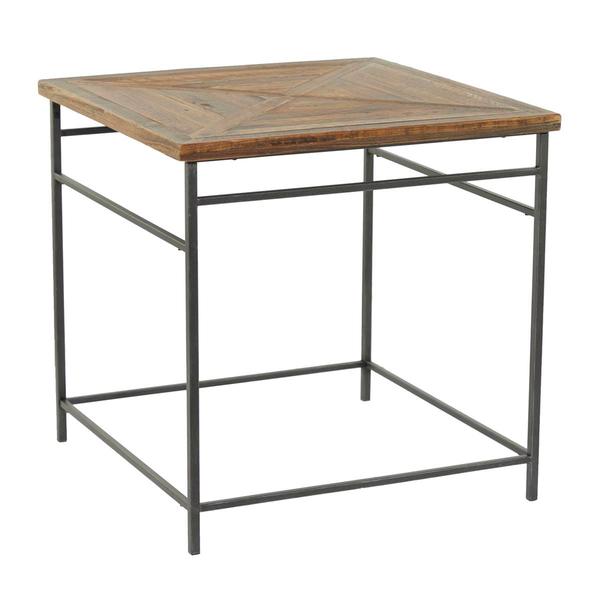 9th & Pike® Brown Wood Rustic Accent Table