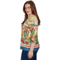 Petite Alfred Dunner Tuscany Tuscan Landscape Scenic Blouse - image 4