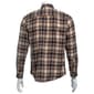 Mens Mountain Ridge Long Sleeve Flannel Shirt - Navy/Tan - image 2