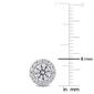 Sterling Silver 1 1/3ctw. Dew Moissanite Stud Earrings - image 2