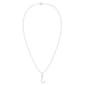 Nova Star® Sterling Silver Lab-Grown Diamond Initial J Pendant - image 3