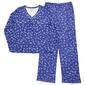 Petite Karen Neuburger Riviera Ditsy V-Neck Pajama Set - image 1
