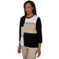Womens Alfred Dunner Travel Advisory Color Block Sweater - image 3