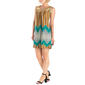 Womens 24/7 Comfort Apparel Golden Stripe Pleated Shift Dress - image 3