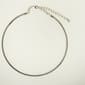 Wearable Art Rhodium Metal Collar Necklace - image 1