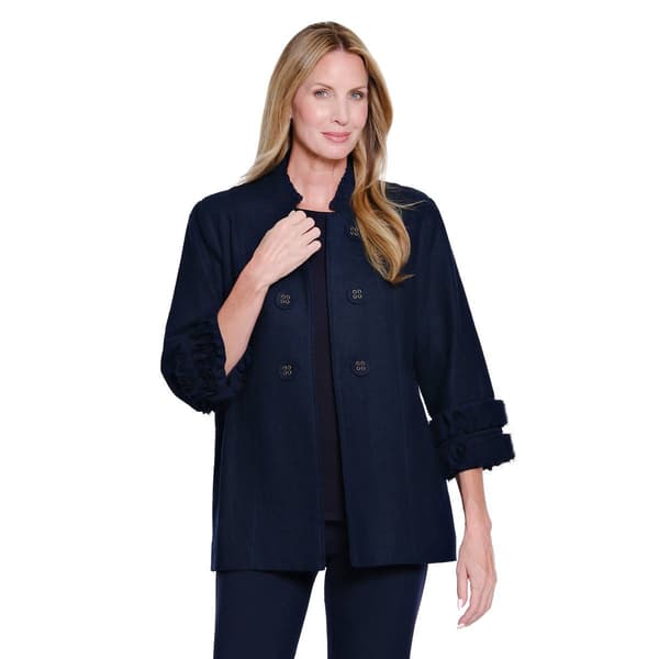 Petite Multiples 3/4 Sleeve Double Button Lined Blazer - image 