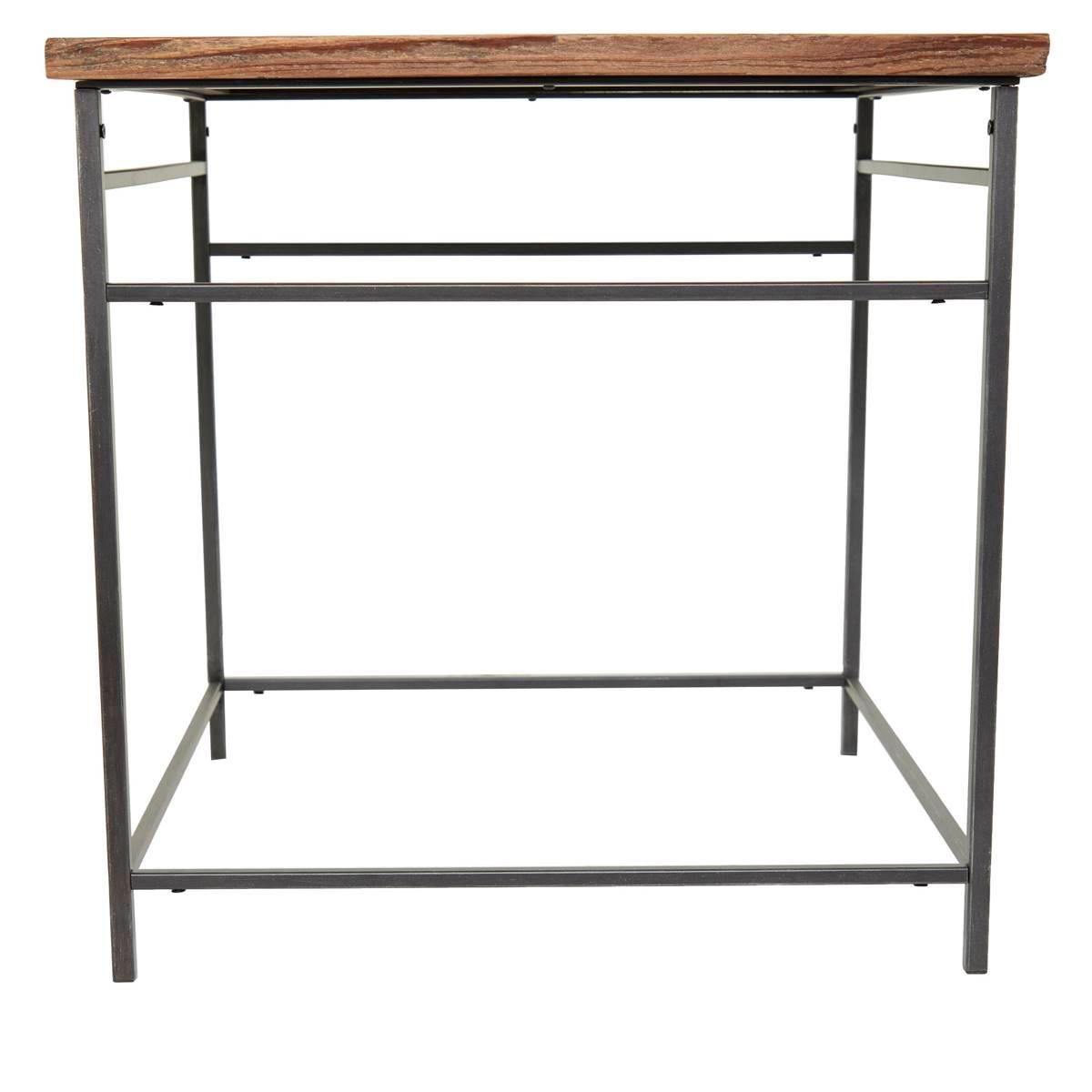 9th & Pike® Brown Wood Rustic Accent Table