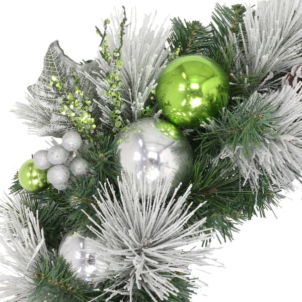 Puleo International 24in. Green Decorated Artificial Wreath