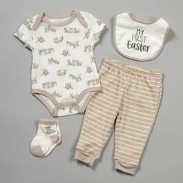 Baby Boy &#40;3-9M&#41; Baby Essentials&#40;R&#41; 4pc. 1st Easter Bunny Set