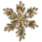 National Tree 32in. Snow Capped Mountain Pine Snowflake Wreath - image 1