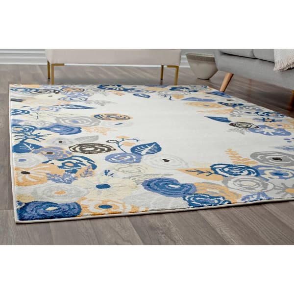 Rugs America™ Valentina Royal Blossom Golden Transitional Area Rug