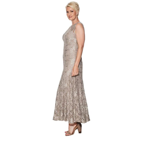Womens R&amp;M Richards Sleeveless Mermaid Gown