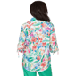 Petite Alfred Dunner Resort Living Tie Sleeve Floral Blouse - image 2