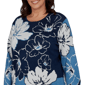 Plus Size Alfred Dunner Good To Go Floral Patch Sweater - image 5