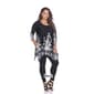 Plus Size White Mark Scroll Print Border Tunic - image 4
