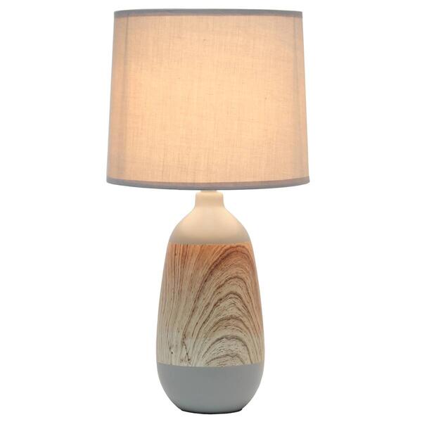 Simple Designs Ceramic Oblong Table Lamp w/Shade - image 
