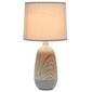 Simple Designs Ceramic Oblong Table Lamp w/Shade - image 1