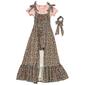 Girls &#40;7-16&#41; Rare Editions Floral Yummy Walk Thru Dress & Rib Tee - image 1