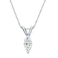 Parikhs 14kt. White Gold Marquise Diamond Pendant Necklace - image 1