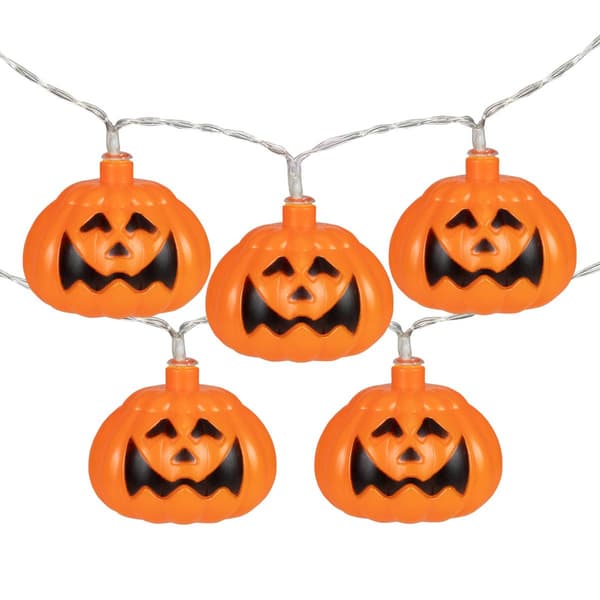 Northlight Seasonal 10ct. LED Jack-O-Lantern Halloween Light Set