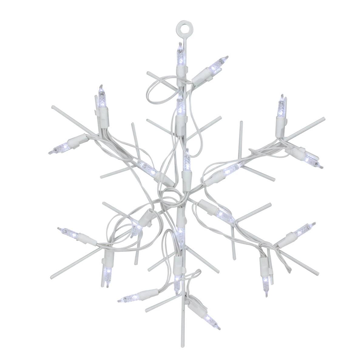 Northlight 12in. LED Snowflake Christmas Window Silhouette