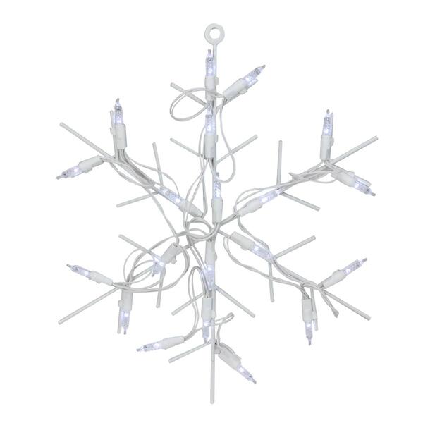 Northlight 12in. LED Snowflake Christmas Window Silhouette - image 