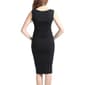 Womens Glow & Grow&#174; V-Neck Ruched Maternity Midi Dress - image 2