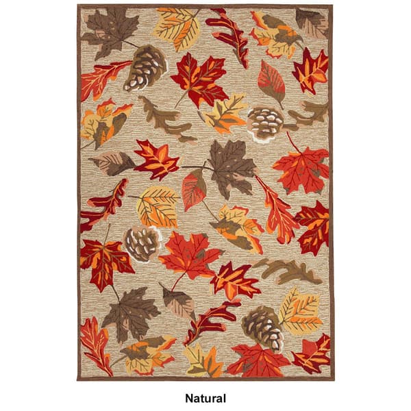 Liora Manne Ravella Falling Leaves Rectangular Large Area Rug