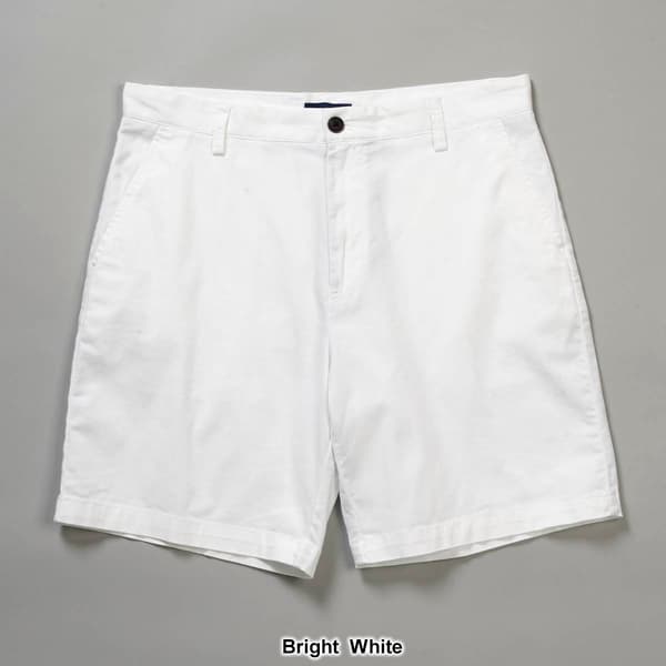 Mens Nautica Flat Front Stretch Deck Shorts