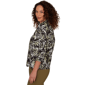 Womens Emaline La Vita Costiera Crushed Faille Leaf Blouse - image 4