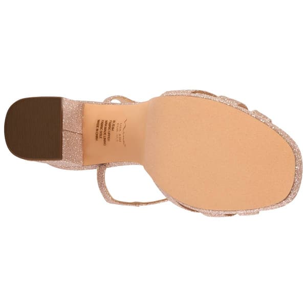 Womens Nina Selma Block Heel Glitter Sandals