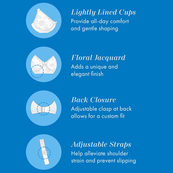 Womens Bestform Floral Jacquard Wire-Free Soft Cup Bra 5006222