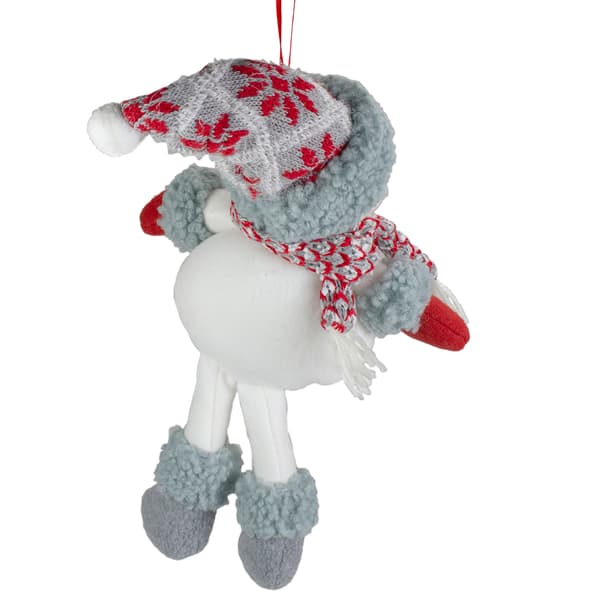 Northlight 14in. Plush Snowman Hanging Christmas Ornament