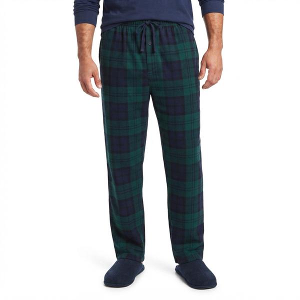 Mens Big & Tall Architect(R) Rolled Pajama Pants - Green/Navy - image 