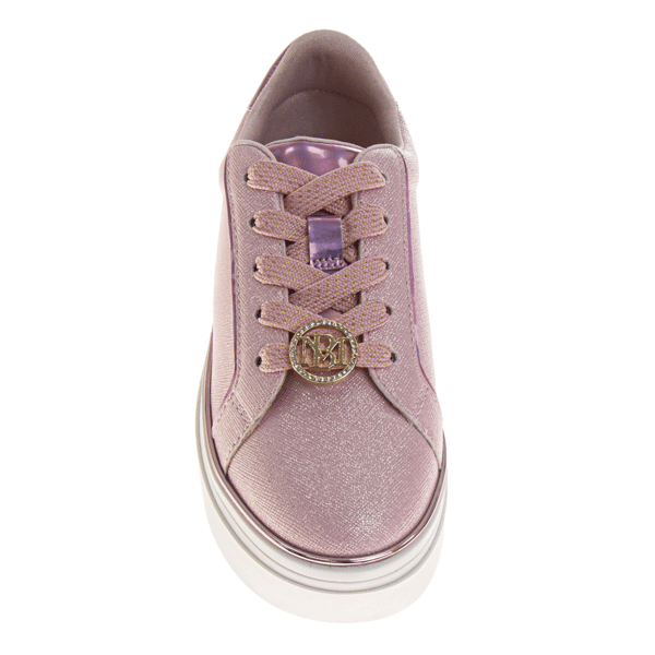 Little Girls Badgley Mischka® Glittery Fashion Sneakers