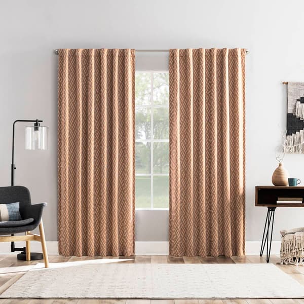 Sun Zero Thermal Lined Arvid Back Tab Blackout Panel Curtain - image 