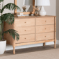 Baxton Studio Laurent Dresser 6-Drawer Bedroom Organizer - image 9