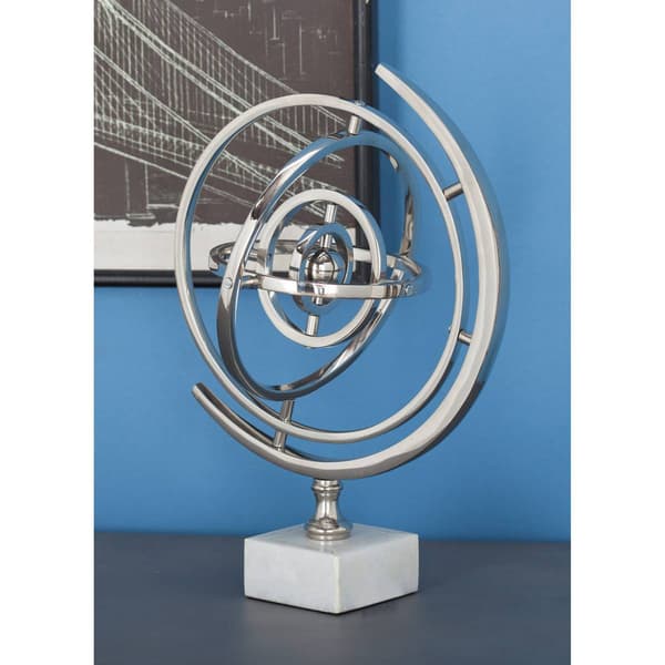 9th &amp; Pike® Silver Aluminum Glam Armillary
