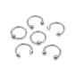 6pk. 16-Gauge Captive Bead Rings & Spikes Set - image 2