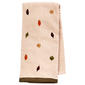 Leaf Pile Parchment Velour Check Hand Towel - image 1