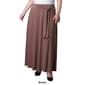 Plus Size NY Collection Solid Black ITY Tie Waist Long Skirt - image 4