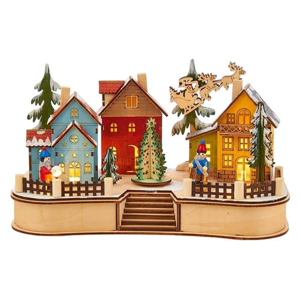 Kurt S. Adler Battery Operated Village Musical LED House - image 