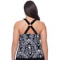 Plus Size American Beach Floral Ring Back Tankini Swim Top - image 3