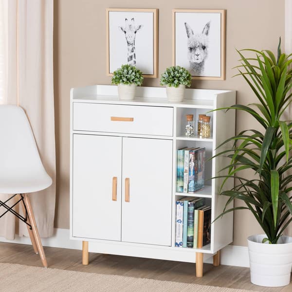 Baxton Studio Russell Two-Tone Wood 2-Door Sideboard